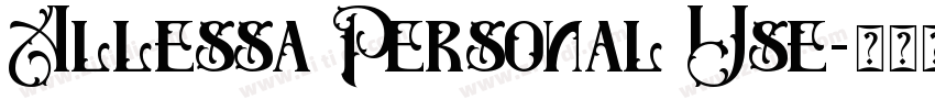 Allessa Personal Use字体转换